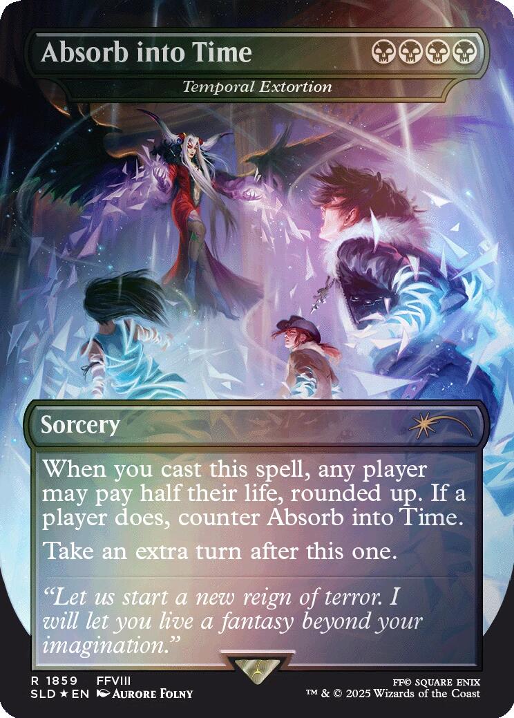 Absorb into Time - Temporal Extortion (Rainbow Foil) [Secret Lair Drop Series] | Gam3 Escape