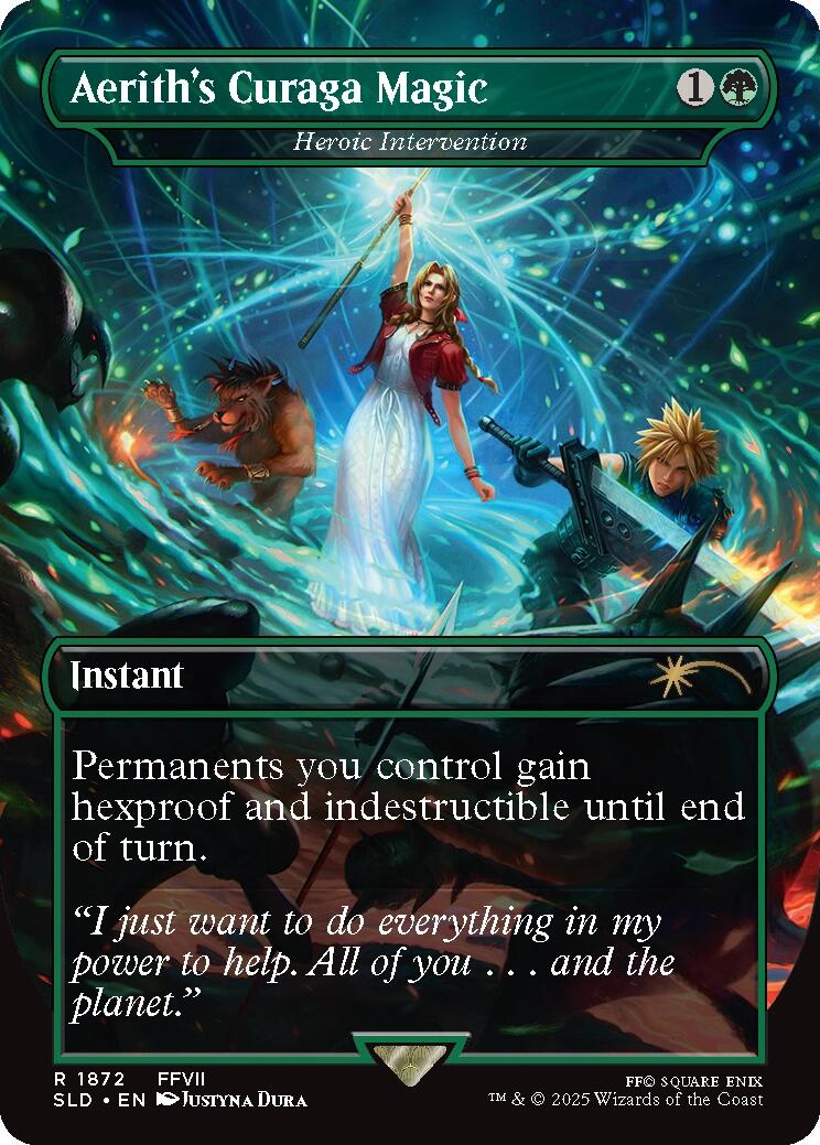 Aerith's Curaga Magic - Heroic Intervention [Secret Lair Drop Series] | Gam3 Escape