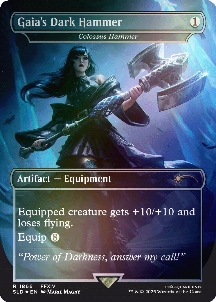 Gaia's Dark Hammer - Colossus Hammer (Rainbow Foil) [Secret Lair Drop Series] | Gam3 Escape