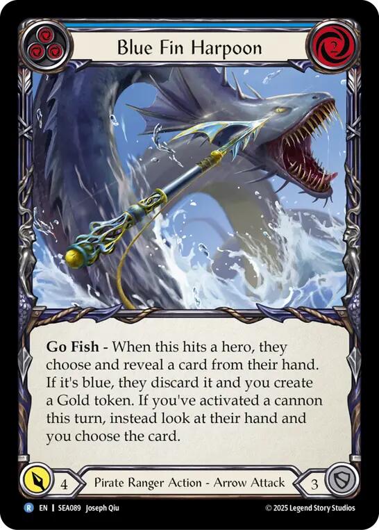 Blue Fin Harpoon [SEA089] (High Seas)  Rainbow Foil | Gam3 Escape