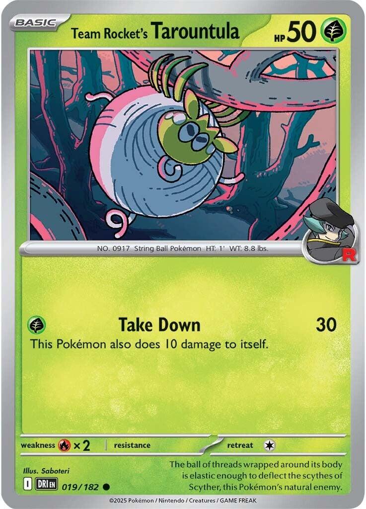 Team Rocket's Tarountula (019/182) [Scarlet & Violet: Destined Rivals] | Gam3 Escape