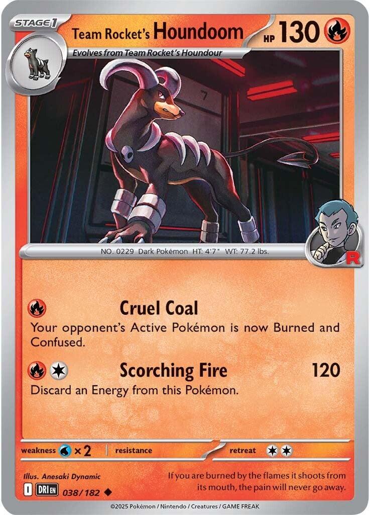Team Rocket's Houndoom (038/182) [Scarlet & Violet: Destined Rivals] | Gam3 Escape