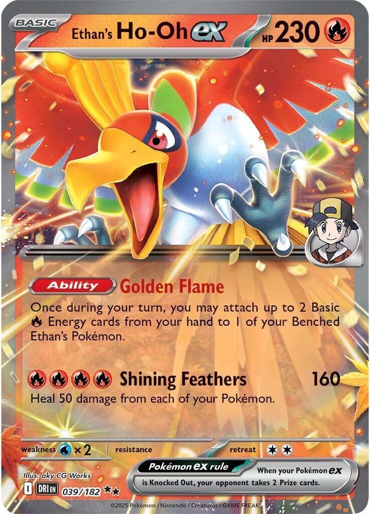 Ethan's Ho-Oh ex (039/182) [Scarlet & Violet: Destined Rivals] | Gam3 Escape