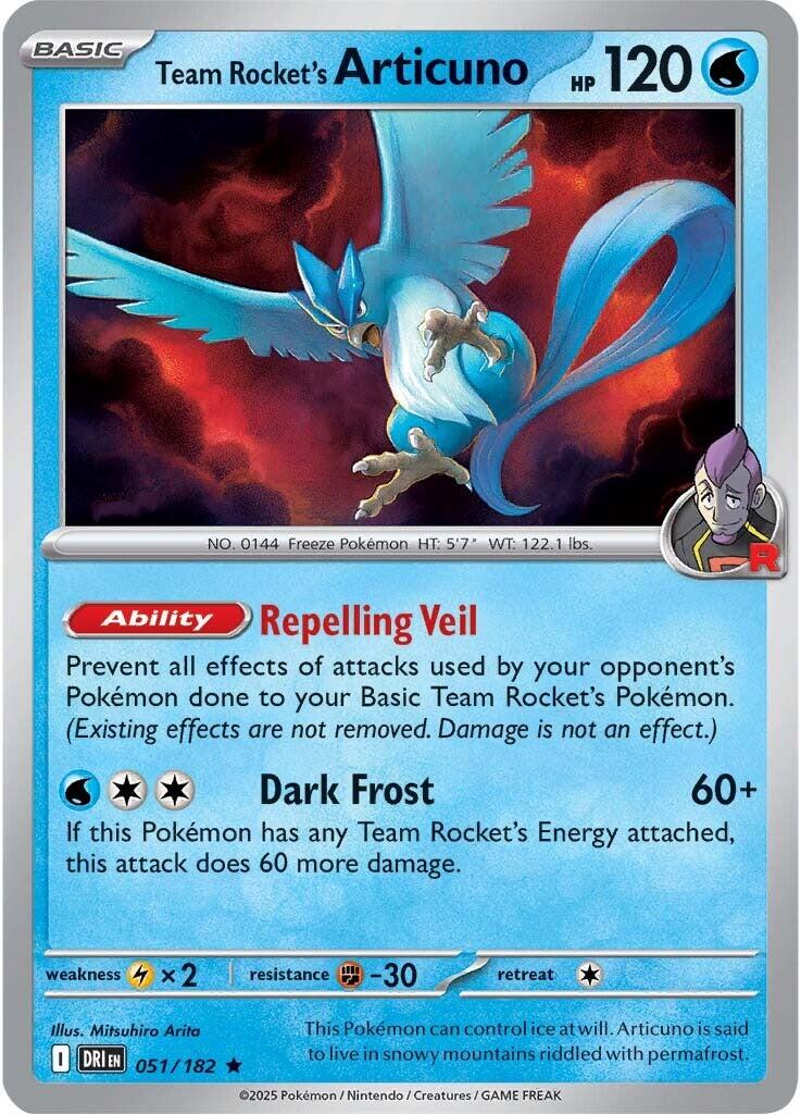 Team Rocket's Articuno (051/182) [Scarlet & Violet: Destined Rivals] | Gam3 Escape