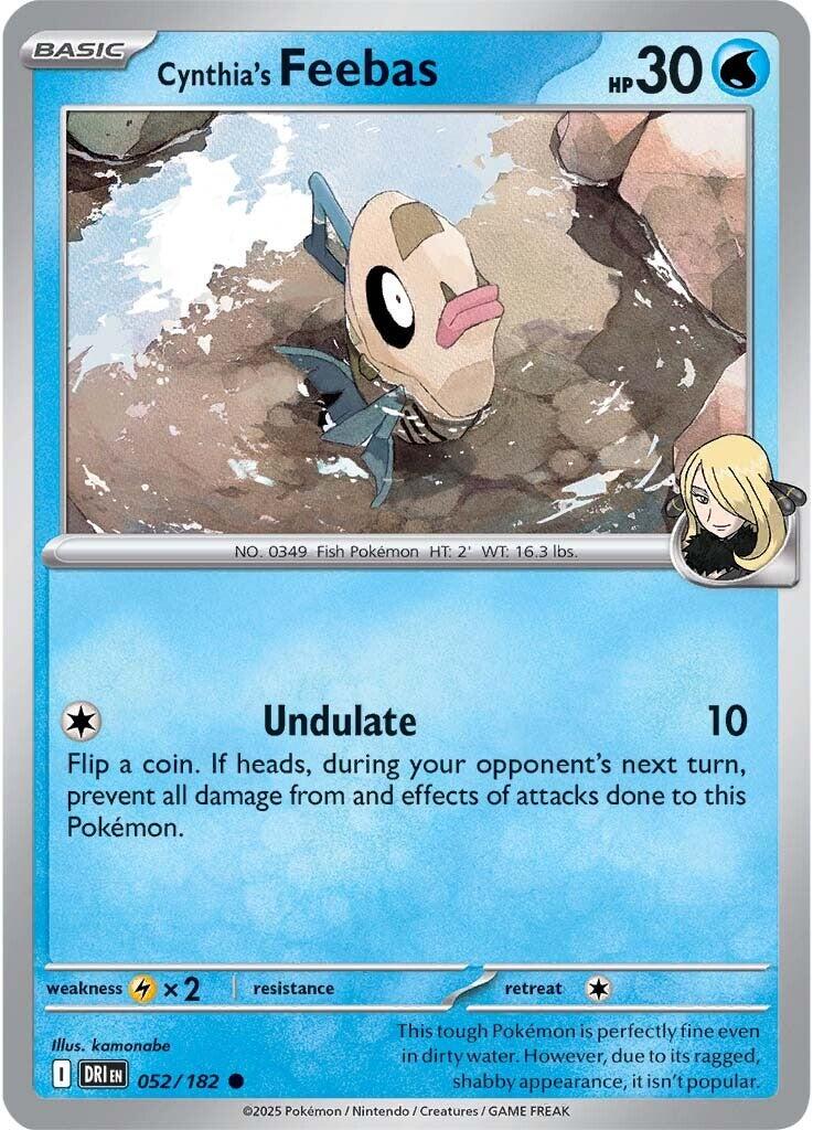 Cynthia's Feebas (052/182) [Scarlet & Violet: Destined Rivals] | Gam3 Escape