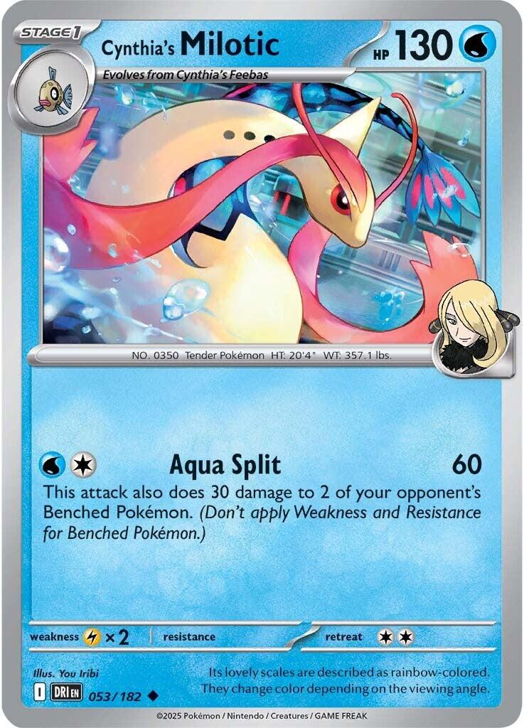 Cynthia's Milotic (053/182) [Scarlet & Violet: Destined Rivals] | Gam3 Escape
