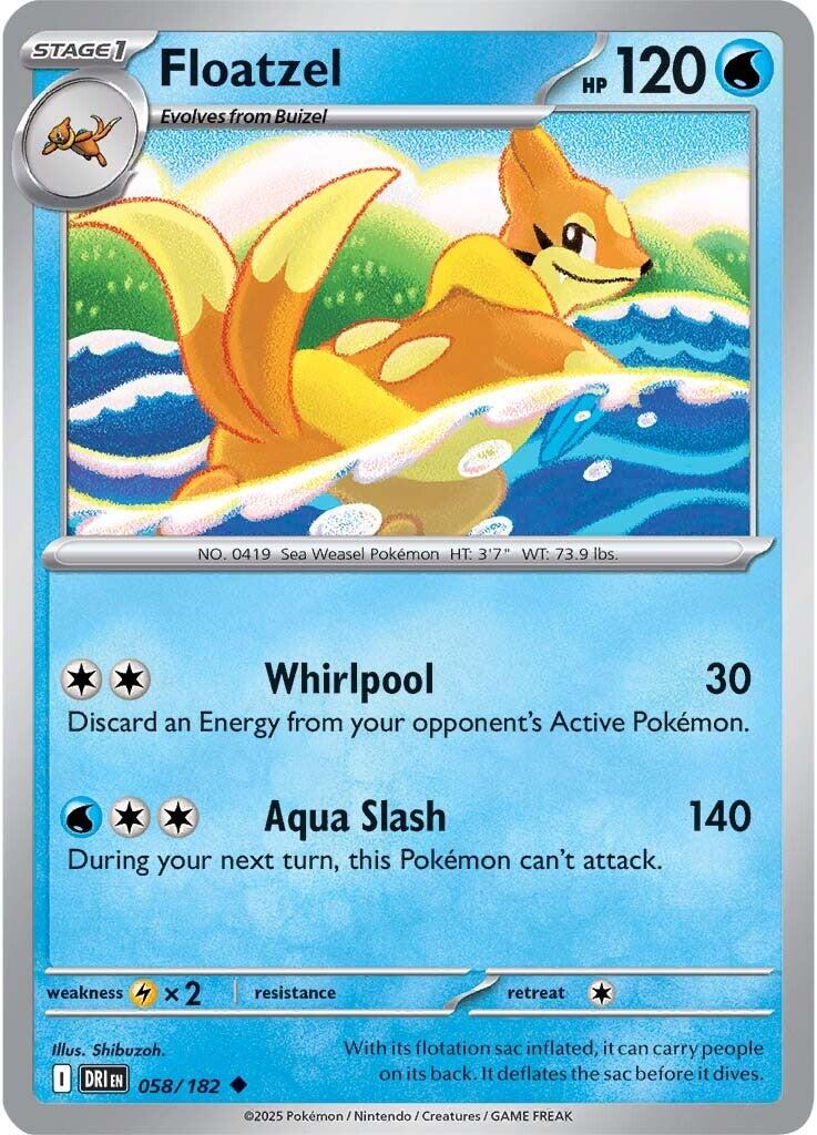 Floatzel (058/182) [Scarlet & Violet: Destined Rivals] | Gam3 Escape