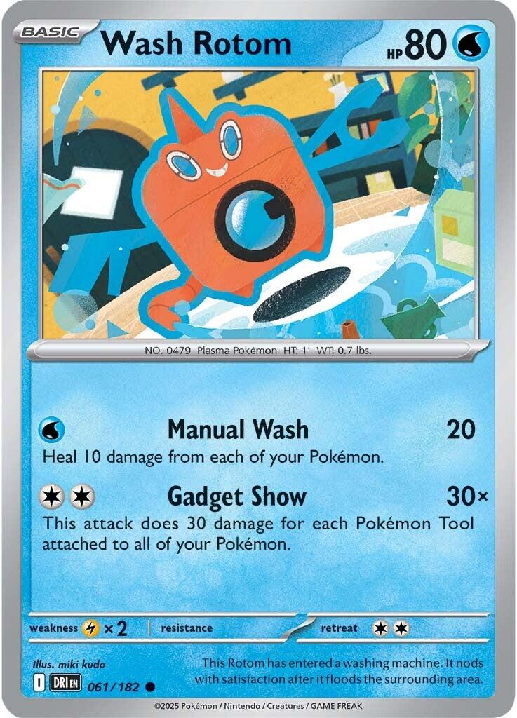 Wash Rotom (061/182) [Scarlet & Violet: Destined Rivals] | Gam3 Escape