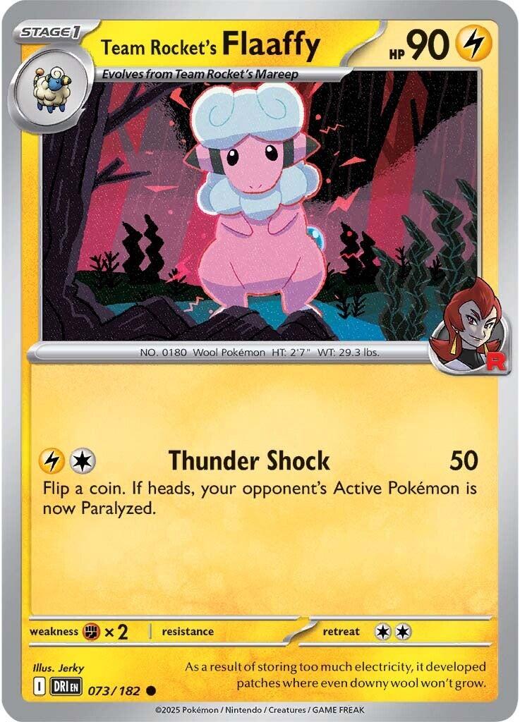 Team Rocket's Flaaffy (073/182) [Scarlet & Violet: Destined Rivals] | Gam3 Escape