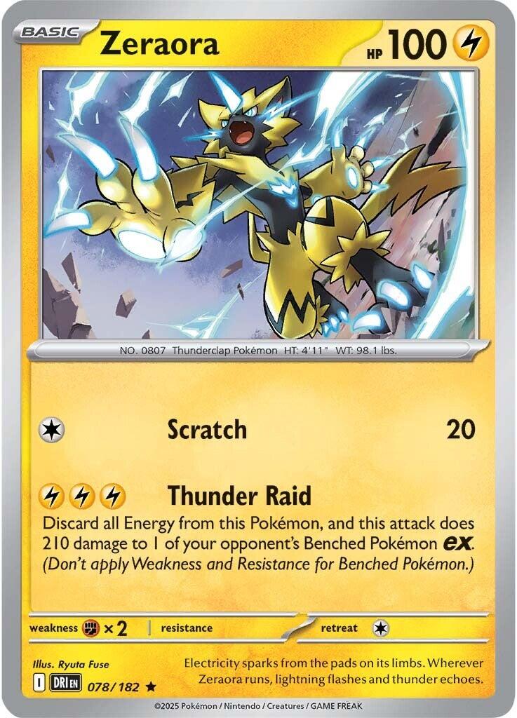 Zeraora (078/182) [Scarlet & Violet: Destined Rivals] | Gam3 Escape