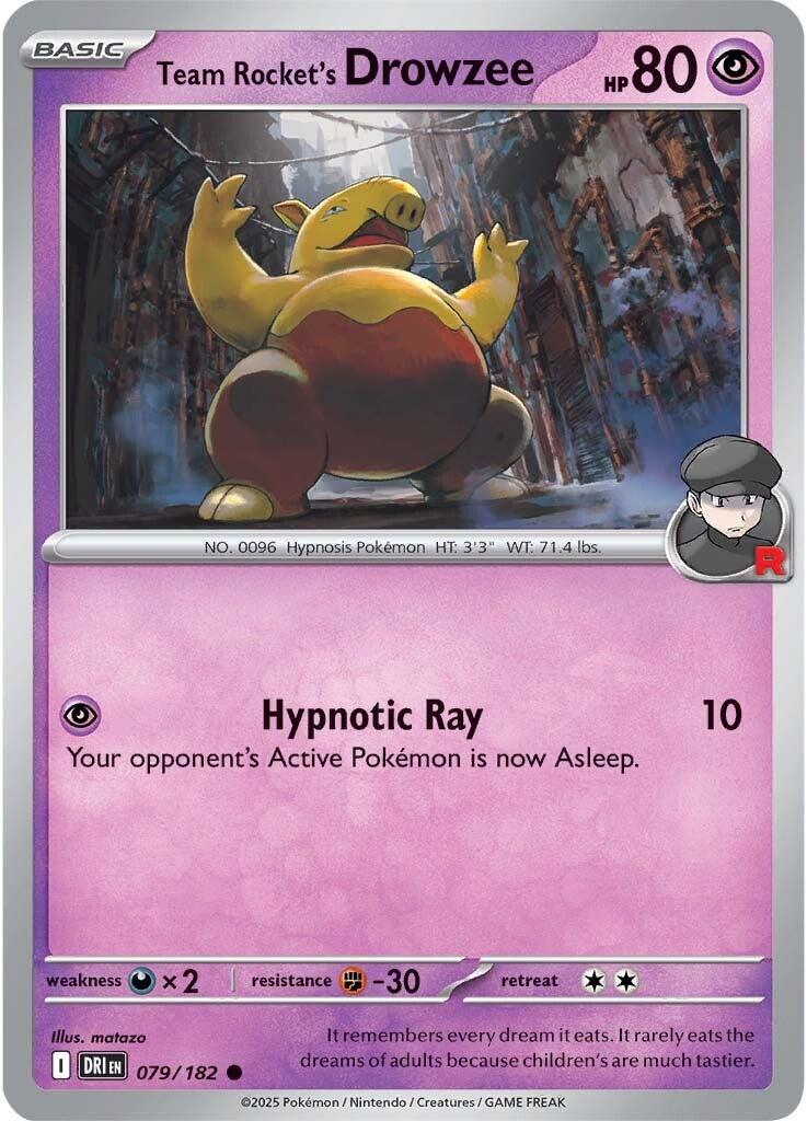 Team Rocket's Drowzee (079/182) [Scarlet & Violet: Destined Rivals] | Gam3 Escape
