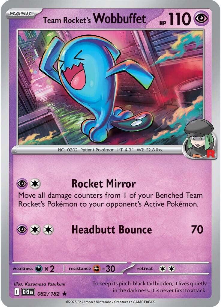 Team Rocket's Wobbuffet (082/182) [Scarlet & Violet: Destined Rivals] | Gam3 Escape
