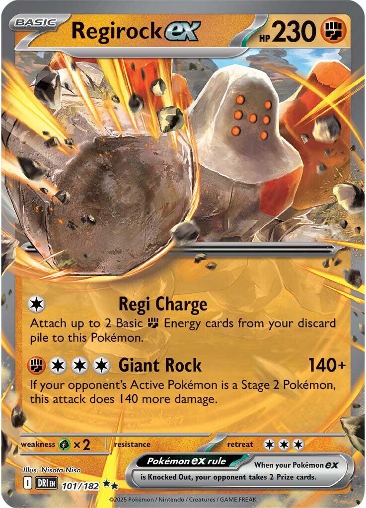 Regirock ex (101/182) [Scarlet & Violet: Destined Rivals] | Gam3 Escape