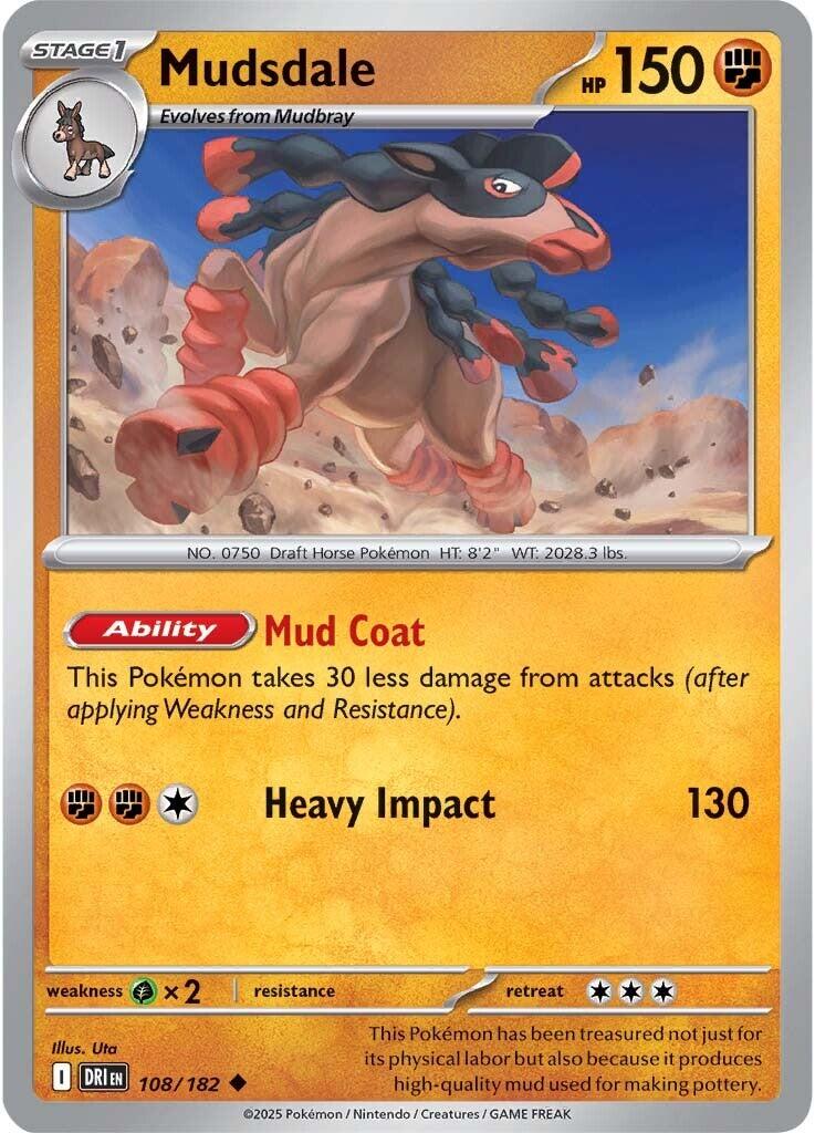 Mudsdale (108/182) [Scarlet & Violet: Destined Rivals] | Gam3 Escape
