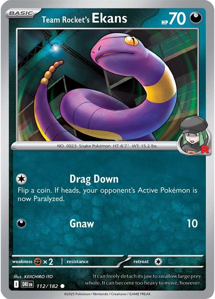 Team Rocket's Ekans (112/182) [Scarlet & Violet: Destined Rivals] | Gam3 Escape