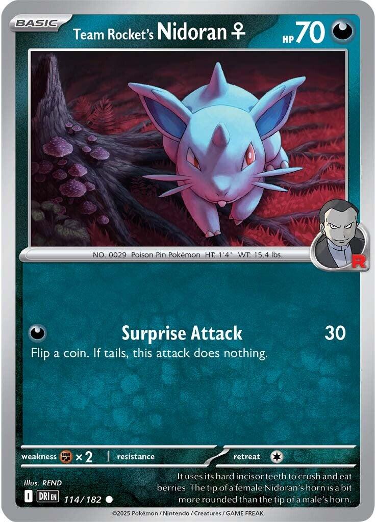 Team Rocket's Nidoran (114/182) [Scarlet & Violet: Destined Rivals] | Gam3 Escape