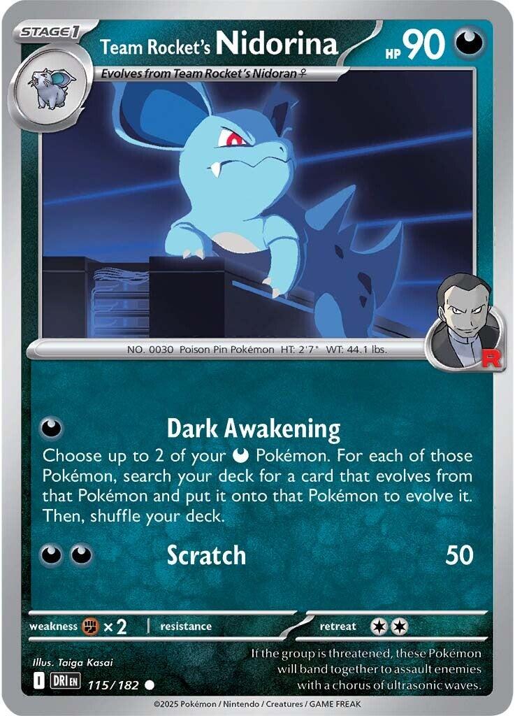 Team Rocket's Nidorina (115/182) [Scarlet & Violet: Destined Rivals] | Gam3 Escape