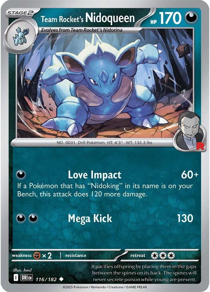 Team Rocket's Nidoqueen (116/182) [Scarlet & Violet: Destined Rivals] | Gam3 Escape