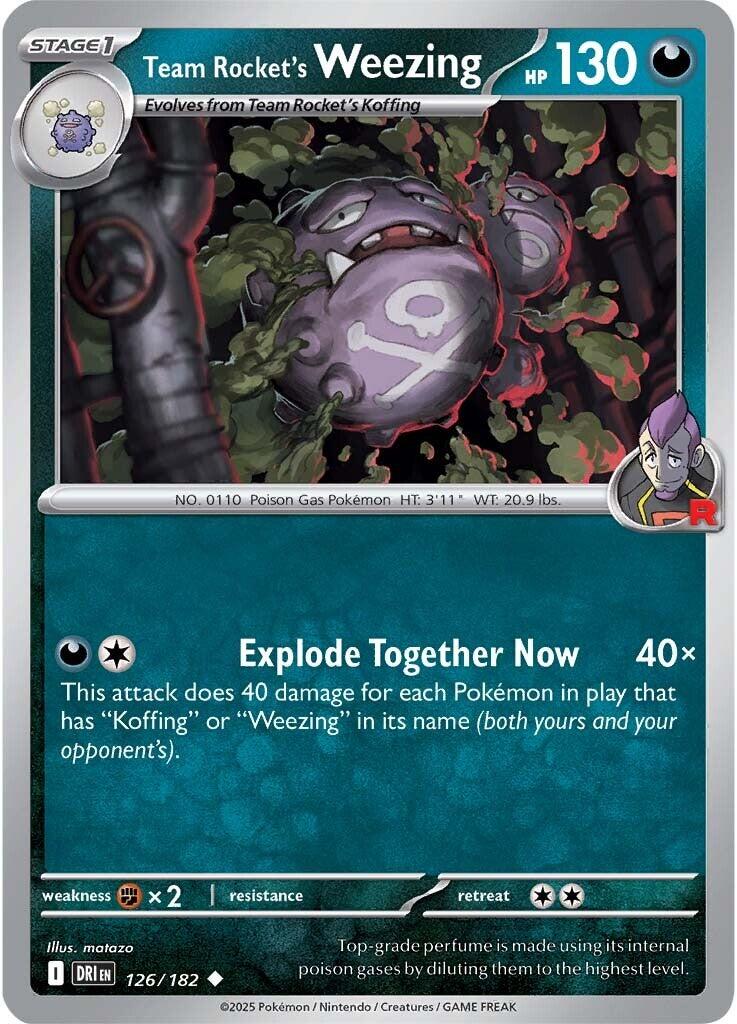Team Rocket's Weezing (126/182) [Scarlet & Violet: Destined Rivals] | Gam3 Escape
