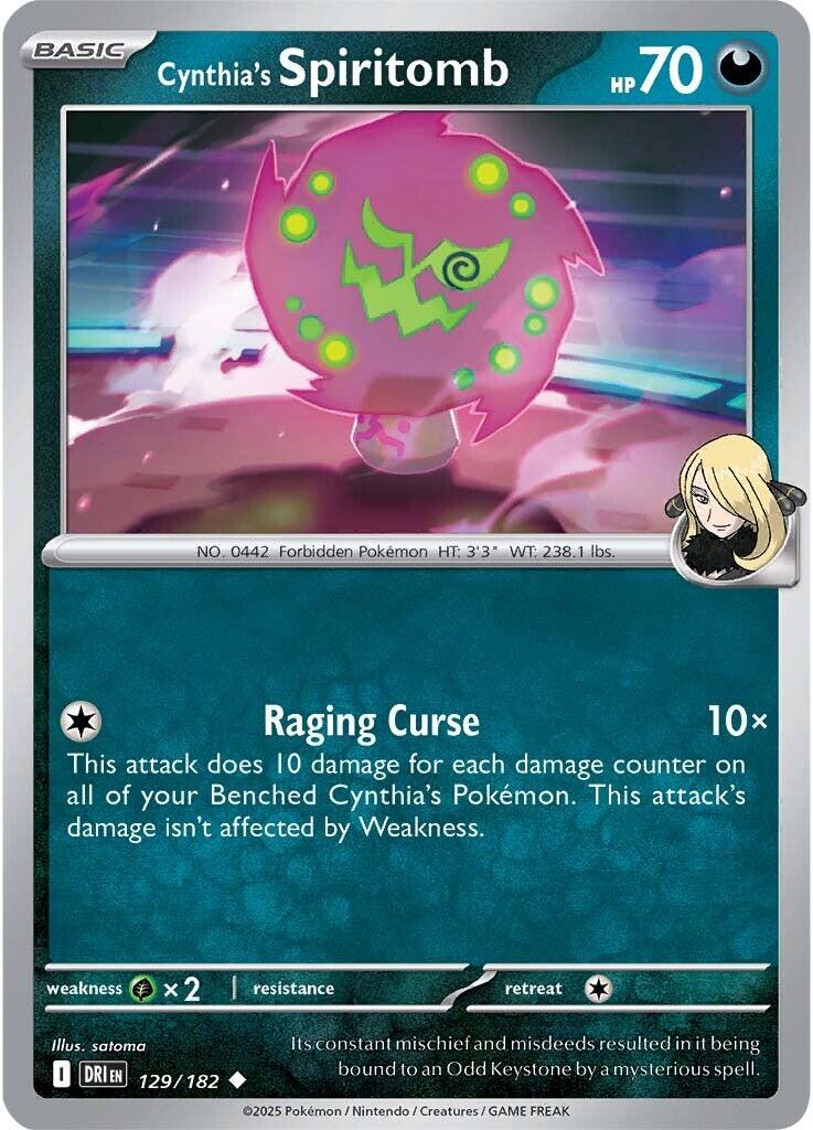Cynthia's Spiritomb (129/182) [Scarlet & Violet: Destined Rivals] | Gam3 Escape