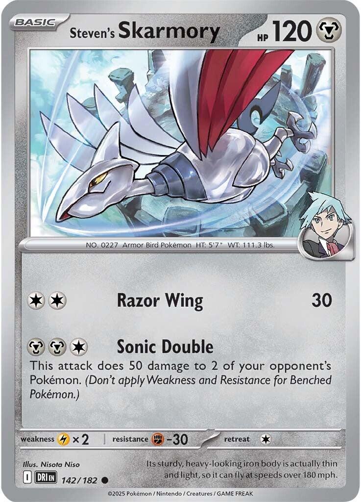 Steven's Skarmory (142/182) [Scarlet & Violet: Destined Rivals] | Gam3 Escape