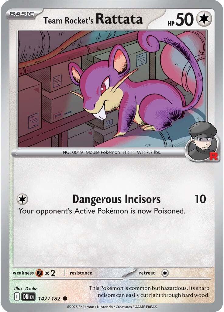Team Rocket's Rattata (147/182) [Scarlet & Violet: Destined Rivals] | Gam3 Escape