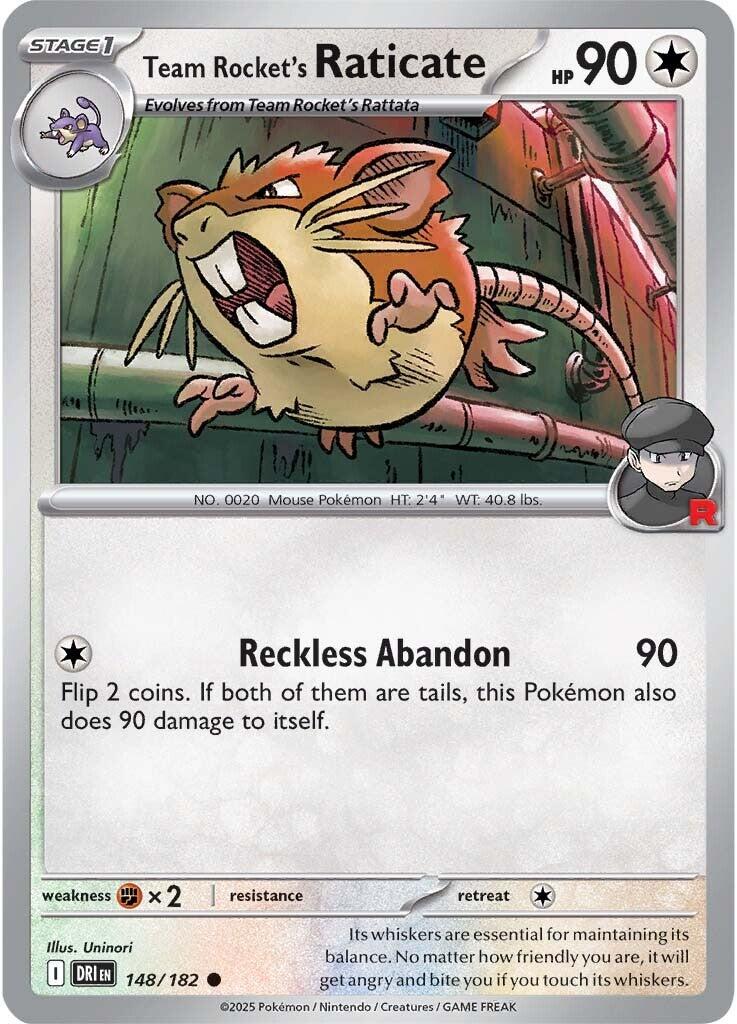 Team Rocket's Raticate (148/182) [Scarlet & Violet: Destined Rivals] | Gam3 Escape