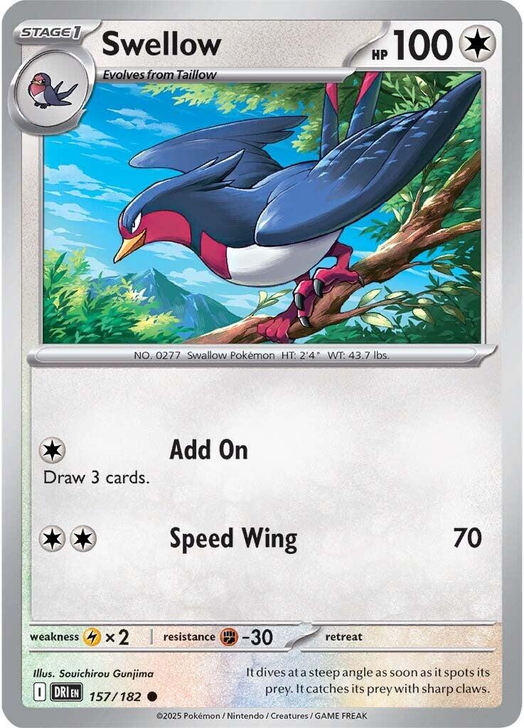 Swellow (157/182) [Scarlet & Violet: Destined Rivals] | Gam3 Escape