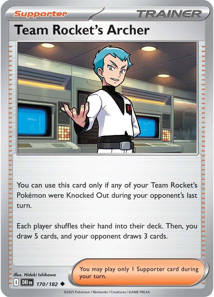 Team Rocket's Archer (170/182) [Scarlet & Violet: Destined Rivals] | Gam3 Escape