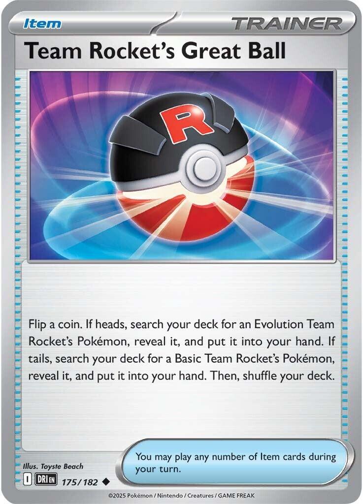 Team Rocket's Great Ball (175/182) [Scarlet & Violet: Destined Rivals] | Gam3 Escape