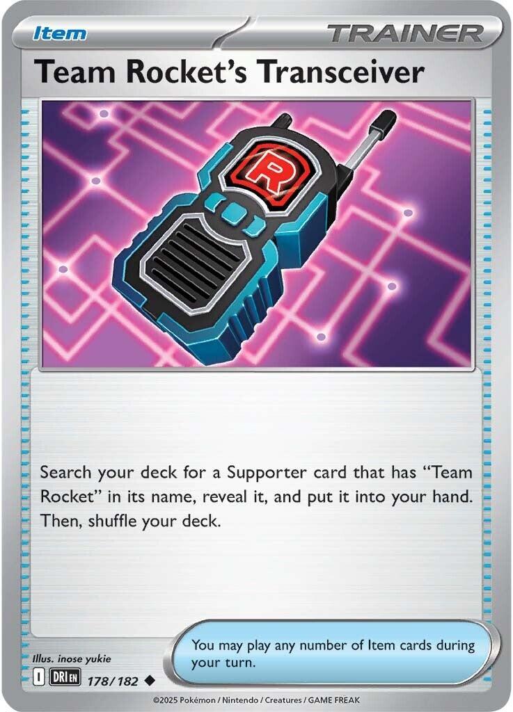 Team Rocket's Transceiver (178/182) [Scarlet & Violet: Destined Rivals] | Gam3 Escape