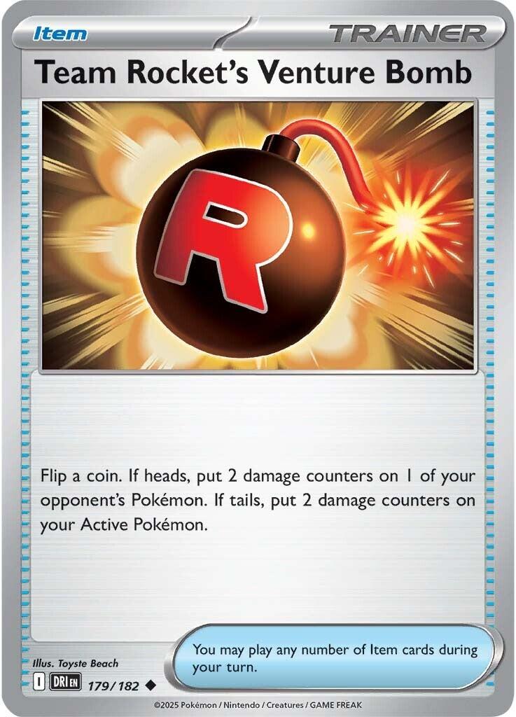Team Rocket's Venture Bomb (179/182) [Scarlet & Violet: Destined Rivals] | Gam3 Escape