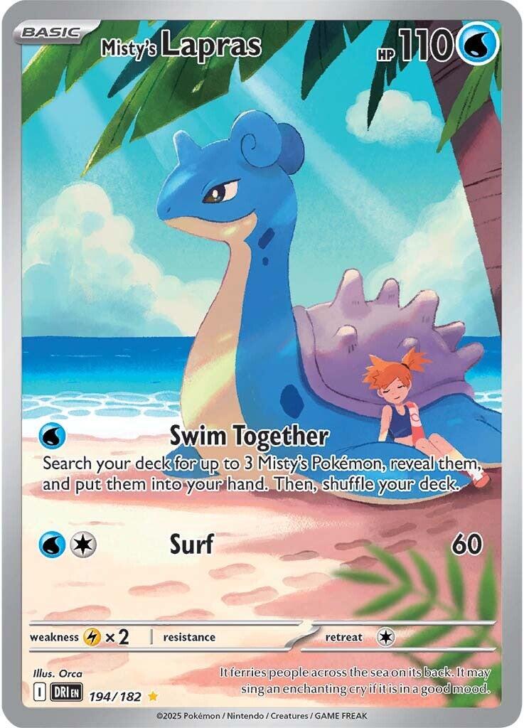 Misty's Lapras (194/182) [Scarlet & Violet: Destined Rivals] | Gam3 Escape