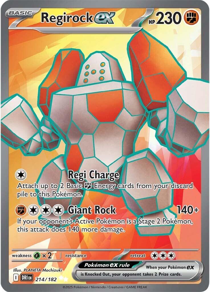 Regirock ex (214/182) [Scarlet & Violet: Destined Rivals] | Gam3 Escape