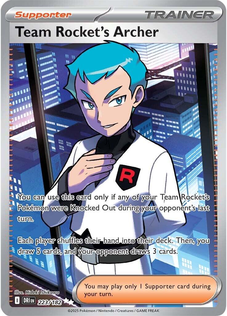 Team Rocket's Archer (223/182) [Scarlet & Violet: Destined Rivals] | Gam3 Escape