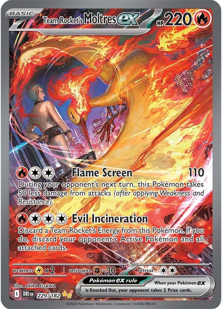 Team Rocket's Moltres ex (229/182) [Scarlet & Violet: Destined Rivals] | Gam3 Escape