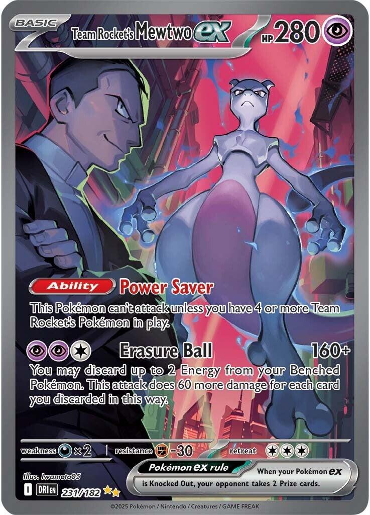 Team Rocket's Mewtwo ex (231/182) [Scarlet & Violet: Destined Rivals] | Gam3 Escape