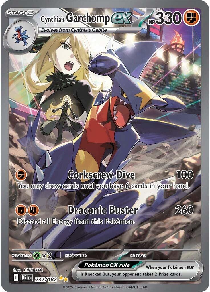 Cynthia's Garchomp ex (232/182) [Scarlet & Violet: Destined Rivals] | Gam3 Escape