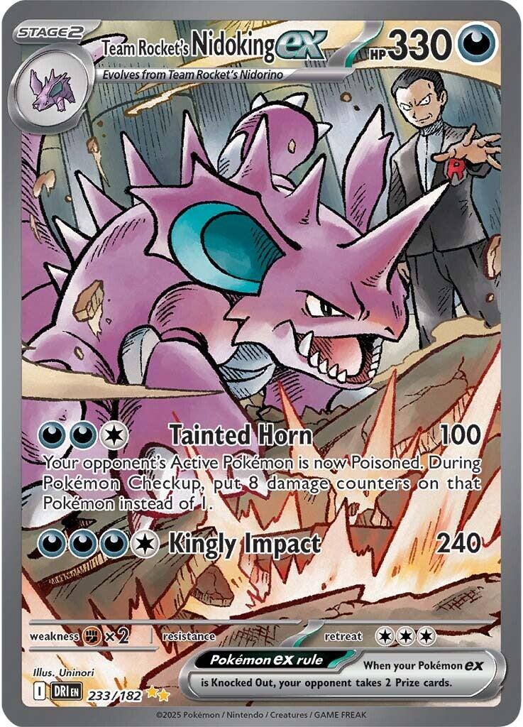 Team Rocket's Nidoking ex (233/182) [Scarlet & Violet: Destined Rivals] | Gam3 Escape
