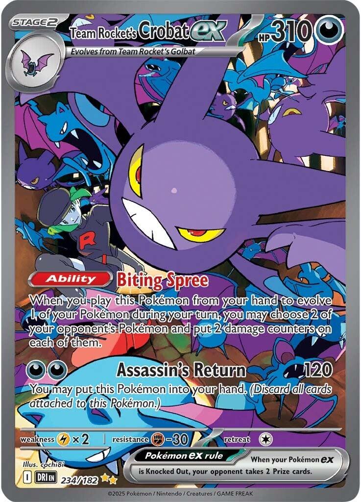 Team Rocket's Crobat ex (234/182) [Scarlet & Violet: Destined Rivals] | Gam3 Escape