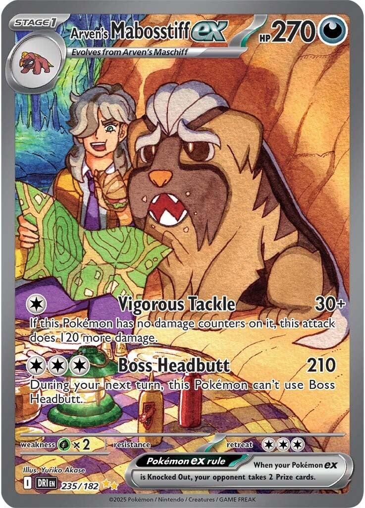 Arven's Mabosstiff ex (235/182) [Scarlet & Violet: Destined Rivals] | Gam3 Escape