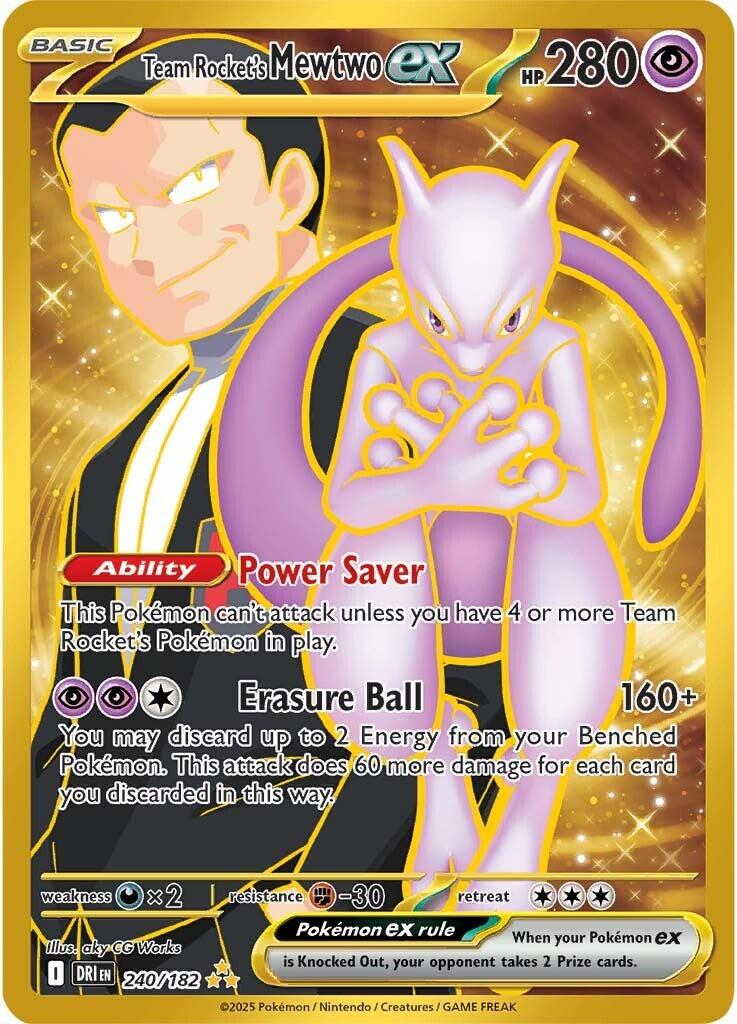 Team Rocket's Mewtwo ex (240/182) [Scarlet & Violet: Destined Rivals] | Gam3 Escape