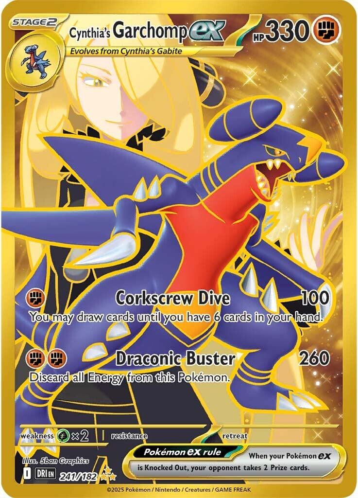 Cynthia's Garchomp ex (241/182) [Scarlet & Violet: Destined Rivals] | Gam3 Escape