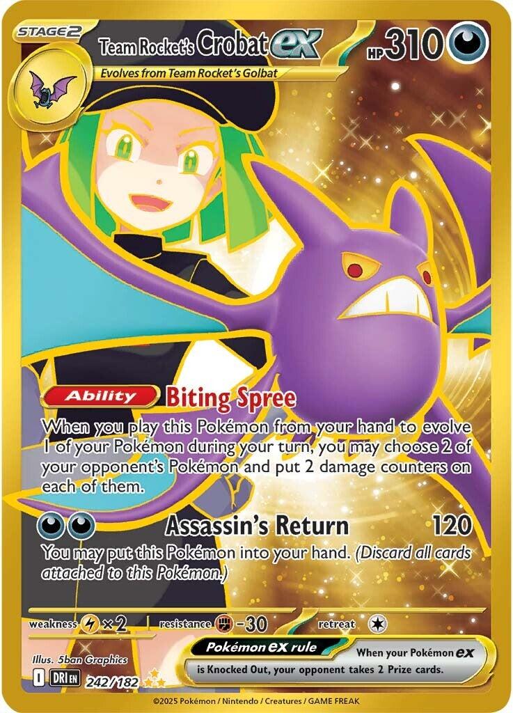 Team Rocket's Crobat ex (242/182) [Scarlet & Violet: Destined Rivals] | Gam3 Escape