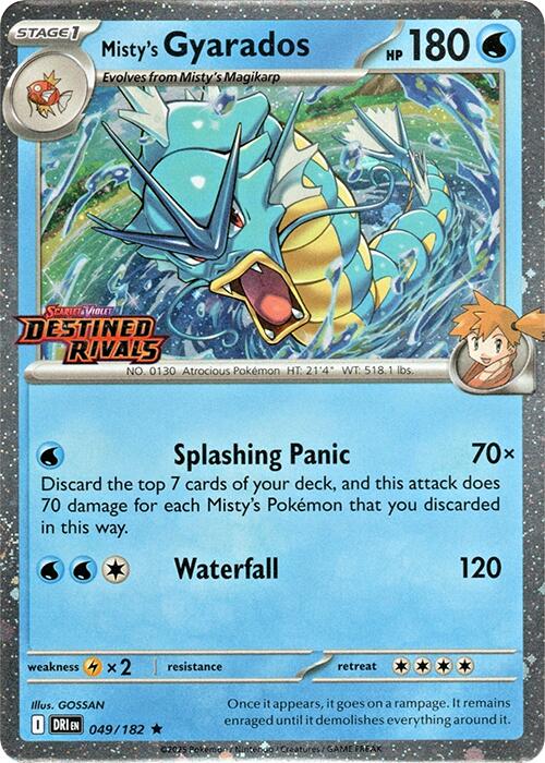 Misty's Gyarados (049/182) (Destined Rivals Stamp) [Scarlet & Violet: Destined Rivals] | Gam3 Escape