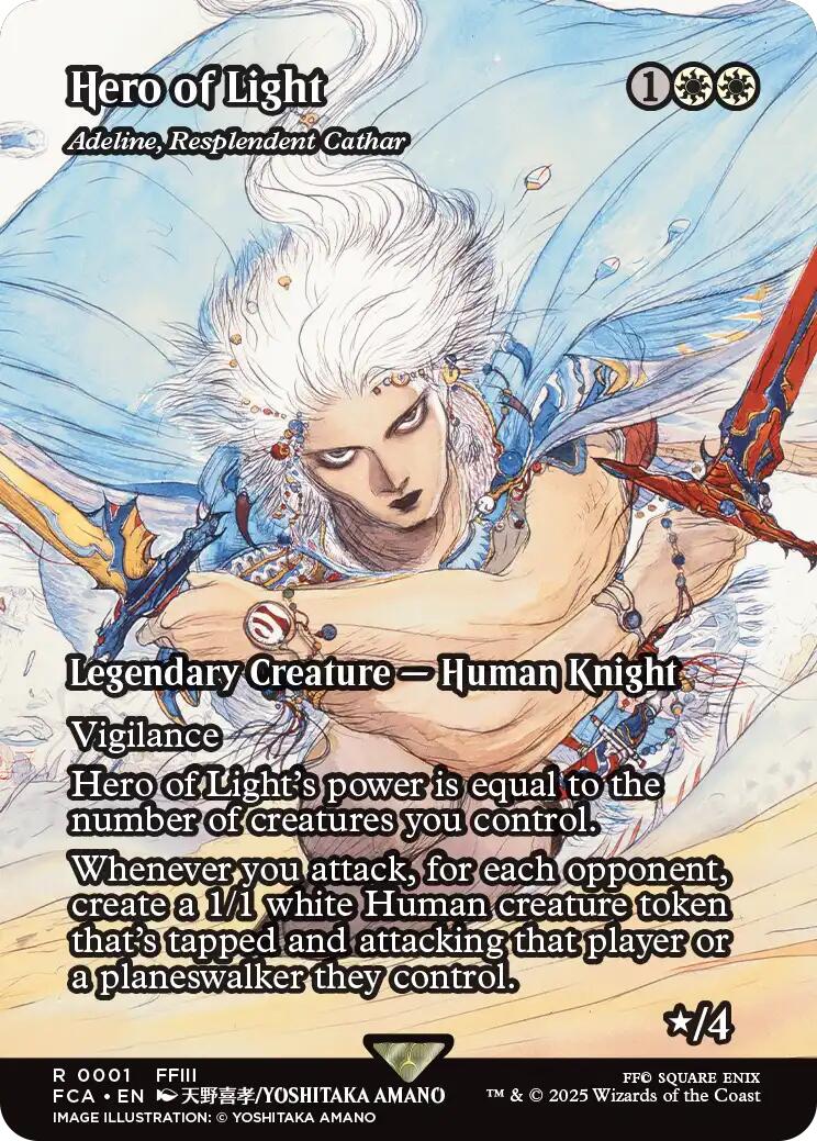 Hero of Light - Adeline, Resplendent Cathar (Showcase) [FINAL FANTASY : Through the Ages] | Gam3 Escape