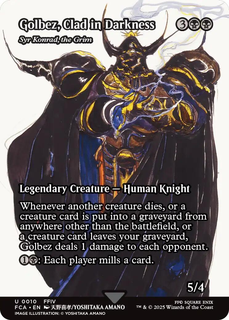 Golbez, Clad in Darkness - Syr Konrad, the Grim (Showcase) [FINAL FANTASY : Through the Ages] | Gam3 Escape