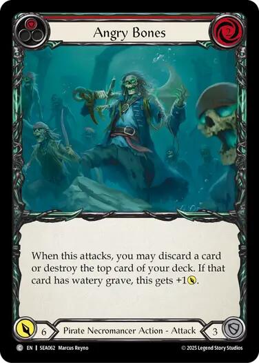 Angry Bones (Red) [SEA062] (High Seas)  Rainbow Foil | Gam3 Escape