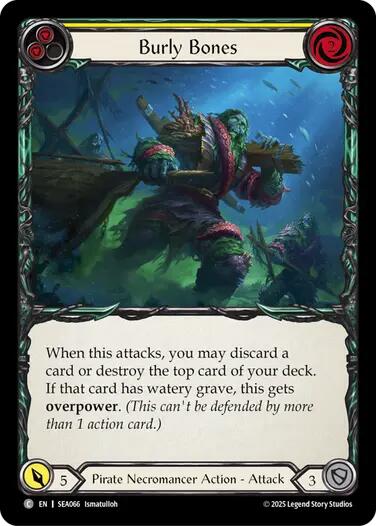 Burly Bones (Yellow) [SEA066] (High Seas)  Rainbow Foil | Gam3 Escape
