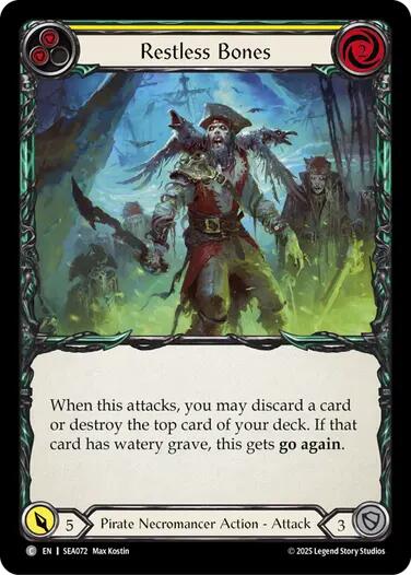 Restless Bones (Yellow) [SEA072] (High Seas)  Rainbow Foil | Gam3 Escape